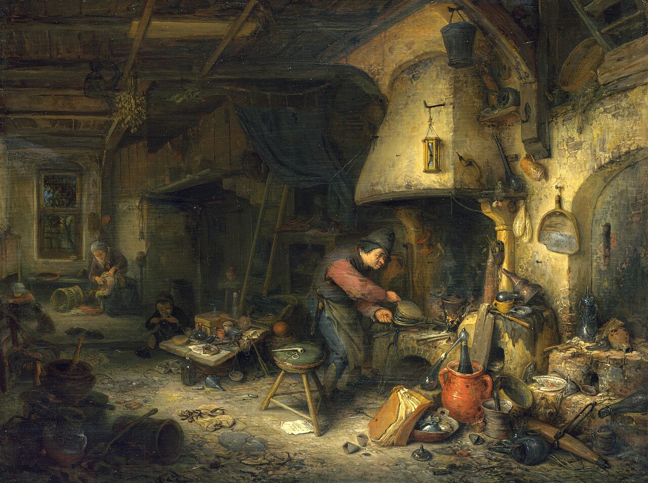 An Alchemist, Adriaen van Ostade, 1661, National Gallery London